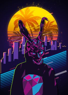 Frank the Bunny 80s Retro