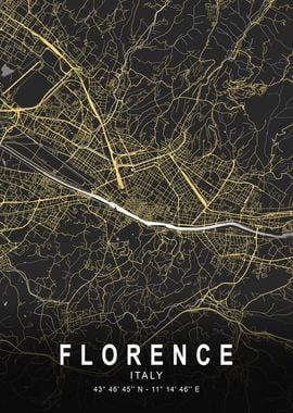 Florence Silver Map