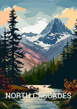 North Cascades National Park Poster