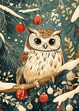 Owl Christmas Ornament