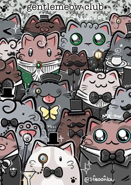 Bunch of gentleman cats