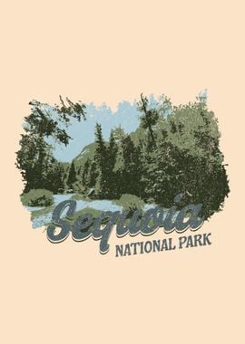 Sequoia National Park California Vintage