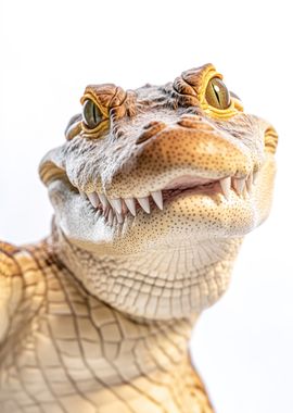 Smiling Crocodile Selfie