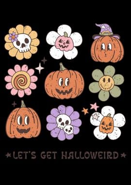 Halloween Flower Patch Design