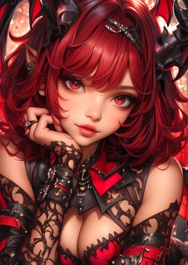 Red-Haired Demon Girl