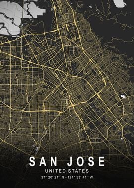 San Jose Silver Map