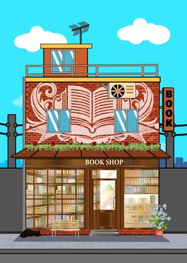 Book Shop Illustration