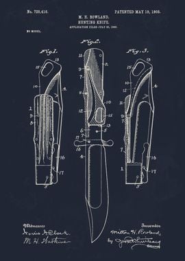 Knife Patent Illustration