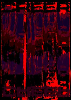 Abstract Red and Black Art