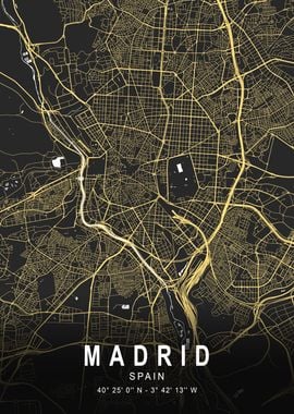 Madrid Silver Map