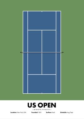 US Open Tennis Poster