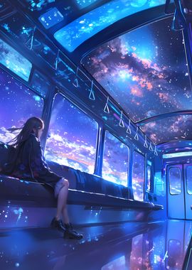 Anime Galaxy Train