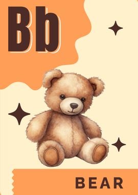 Alphabet Flashcard - Bear