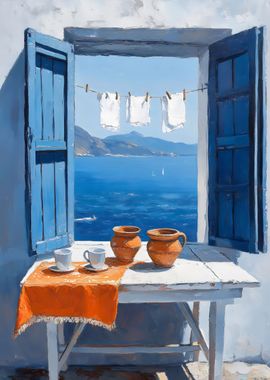 Mediterranean Window View