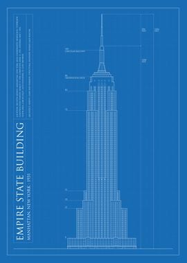 Empire State Building Blueprint