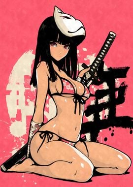 Sexy Anime Samurai Girl