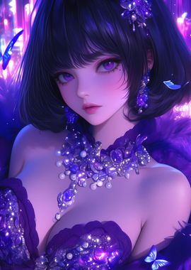 Purple Anime Girl