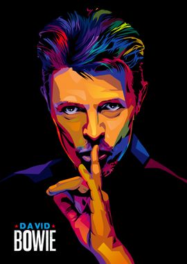 David Bowie Pop Art Portrait