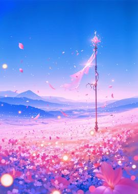 Flower Field Magic Staff