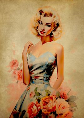 Vintage Pinup Girl No12