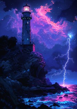 Lighthouse Storm