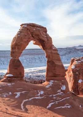 Delicate Arch in Winter