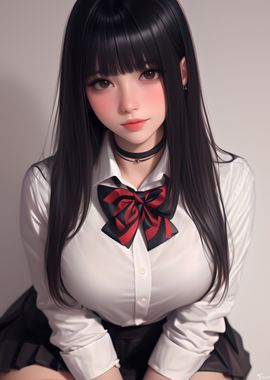 Anime Girl in School Uniform