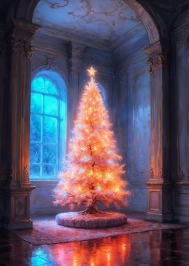 Christmas Tree in a Grand Hall