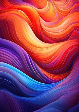 Abstract Wavy Pattern