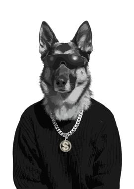 German Shepherd Cool