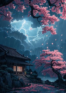 Japanese House in Rain