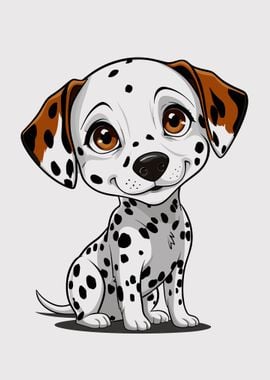 Cute Dalmatian Puppy