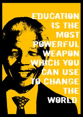 Nelson Mandela Quote Poster