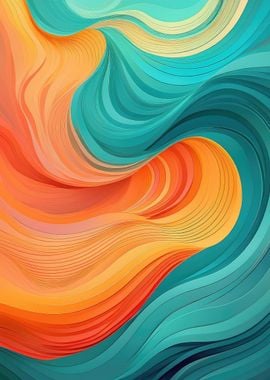 Abstract Wavy Pattern