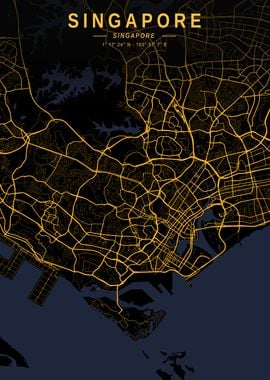 Singapore Golden City Map