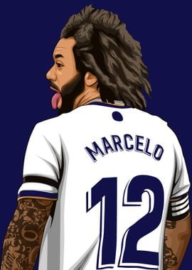 Marcelo Football Illustration