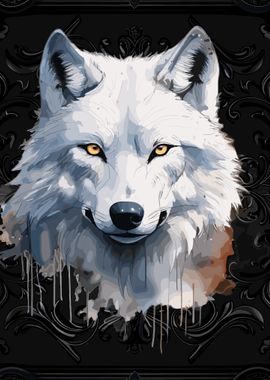 White Wolf Portrait