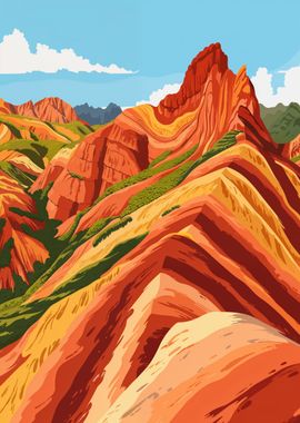 Danxia landform landscape