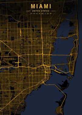 Miami Golden City Map