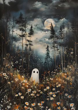 Ghost in the Moonlight Forest