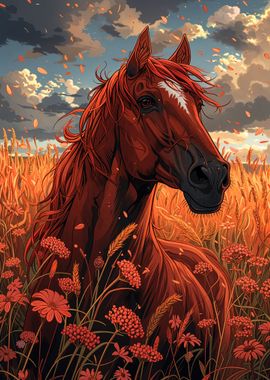 Horse in a Field