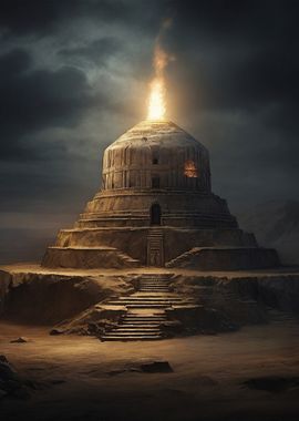 Ancient Temple in Desert