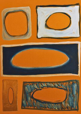 Abstract Orange Shapes