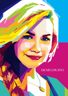 Demi Lovato Pop Art Portrait