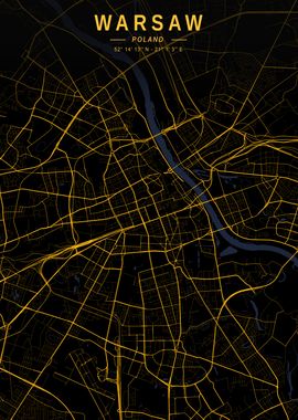 Warsaw Golden City Map