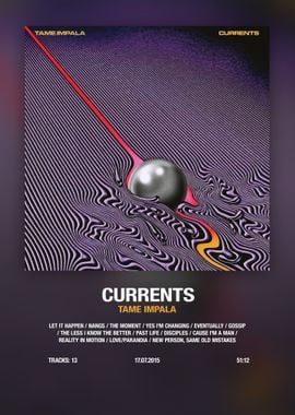 Tame Impala Currents Album Cover