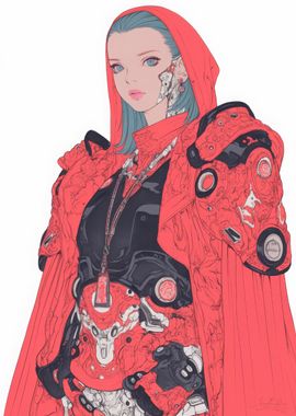 Cyberpunk Female Warrior