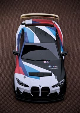 BMW Motorsport Race Car - Up Viewe