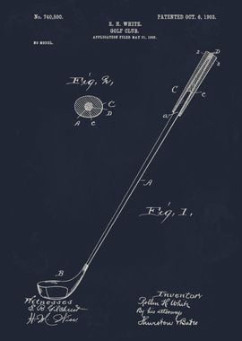 Golf Club Patent Illustration