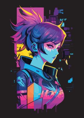 Cyberpunk Anime Girl